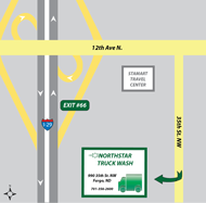 Northstar Truck Wash Map